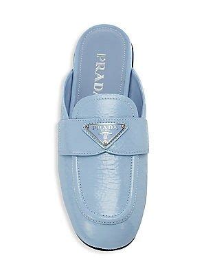 prada mules pink|prada naplak leather mules.